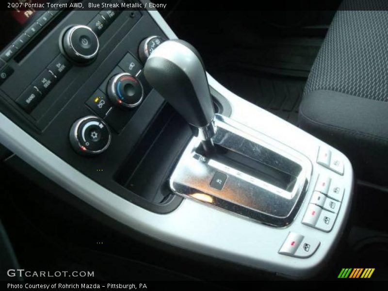 Blue Streak Metallic / Ebony 2007 Pontiac Torrent AWD