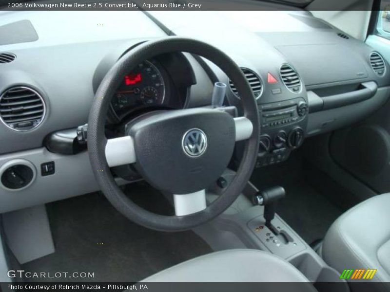 Aquarius Blue / Grey 2006 Volkswagen New Beetle 2.5 Convertible