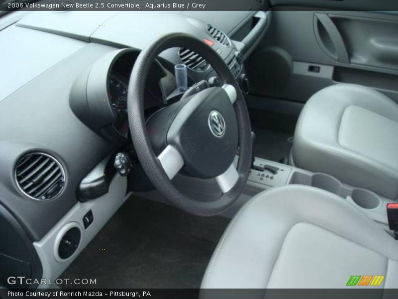 Aquarius Blue / Grey 2006 Volkswagen New Beetle 2.5 Convertible