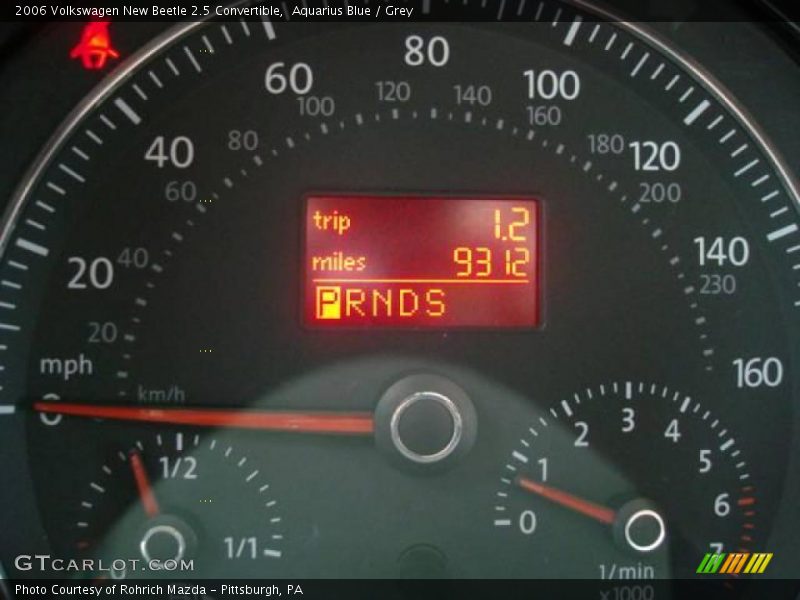 Aquarius Blue / Grey 2006 Volkswagen New Beetle 2.5 Convertible