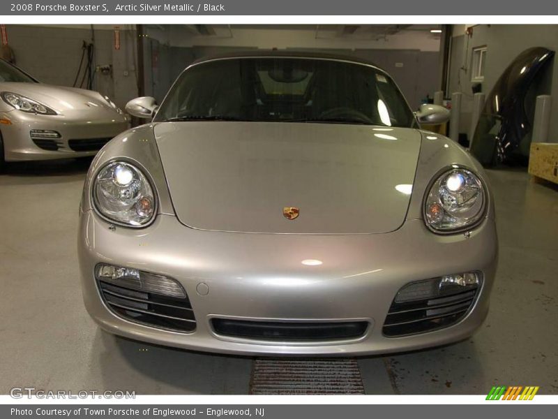 Arctic Silver Metallic / Black 2008 Porsche Boxster S