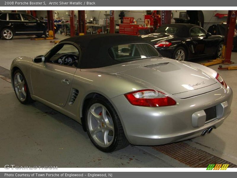 Arctic Silver Metallic / Black 2008 Porsche Boxster S