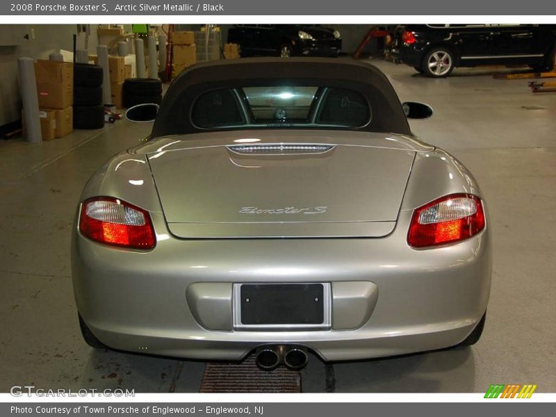 Arctic Silver Metallic / Black 2008 Porsche Boxster S