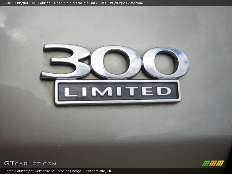 Linen Gold Metallic / Dark Slate Gray/Light Graystone 2006 Chrysler 300 Touring