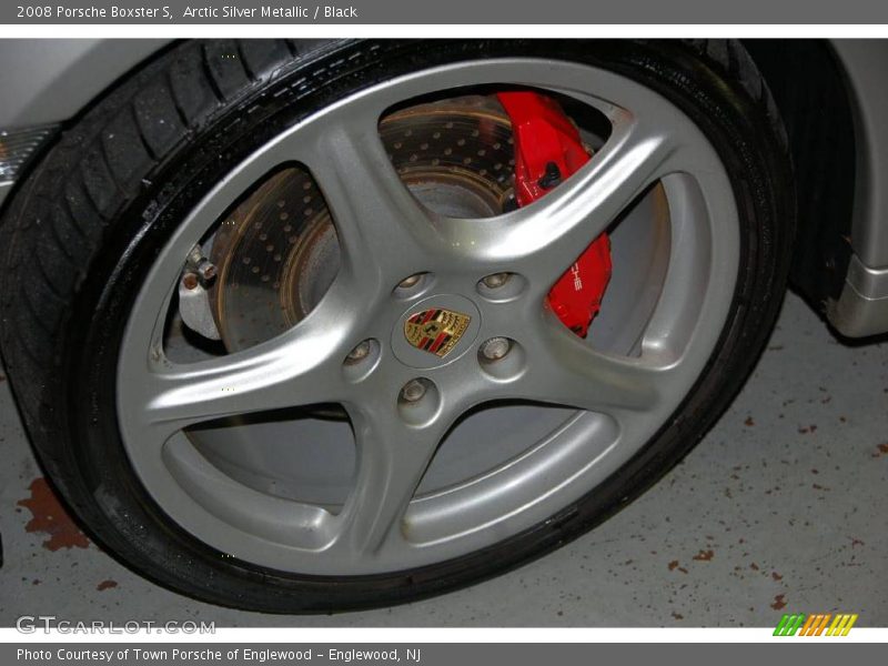 Arctic Silver Metallic / Black 2008 Porsche Boxster S