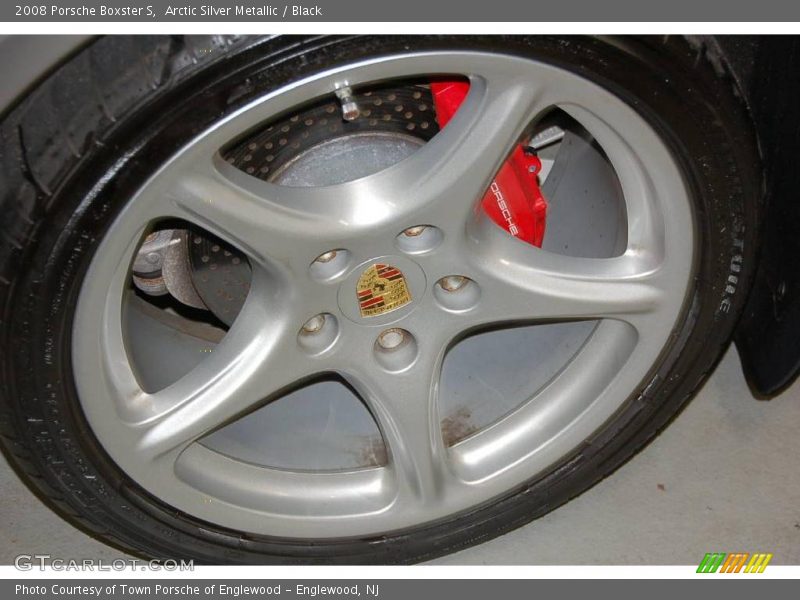 Arctic Silver Metallic / Black 2008 Porsche Boxster S