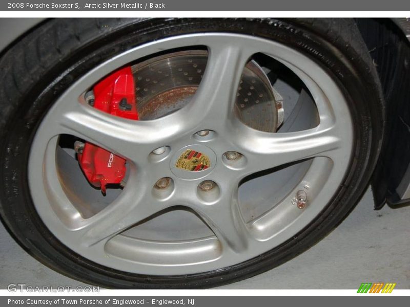 Arctic Silver Metallic / Black 2008 Porsche Boxster S