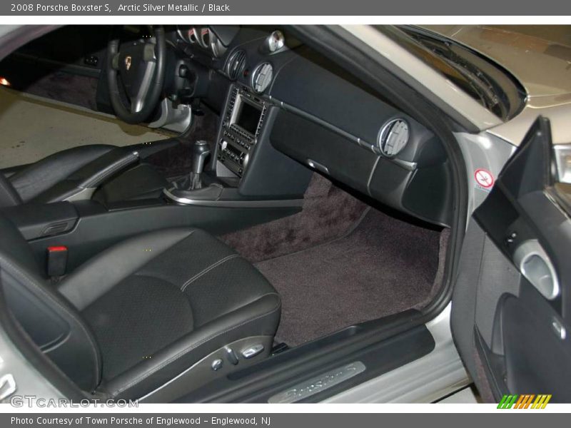 Arctic Silver Metallic / Black 2008 Porsche Boxster S