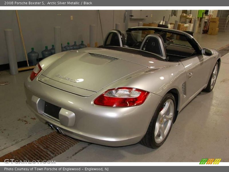 Arctic Silver Metallic / Black 2008 Porsche Boxster S
