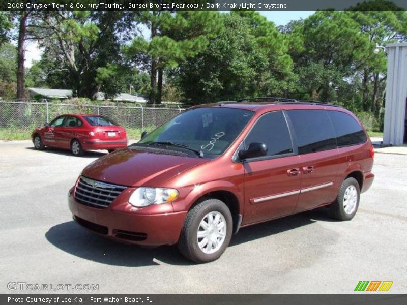Sunset Bronze Pearlcoat / Dark Khaki/Light Graystone 2006 Chrysler Town & Country Touring