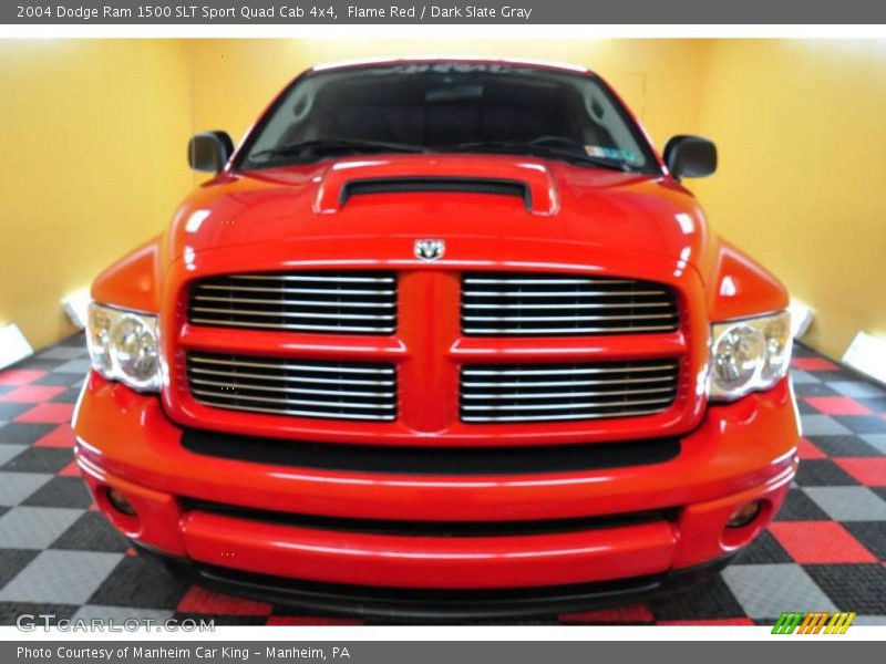 Flame Red / Dark Slate Gray 2004 Dodge Ram 1500 SLT Sport Quad Cab 4x4
