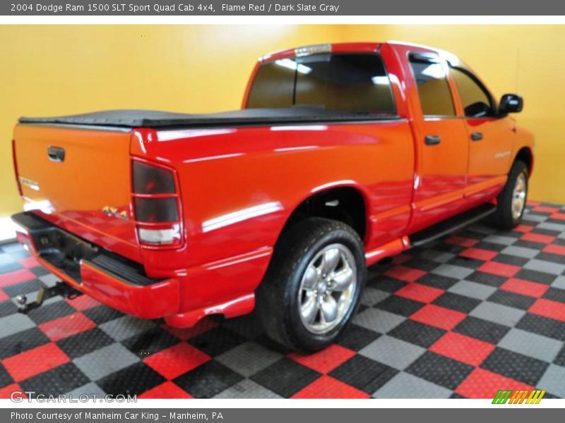 Flame Red / Dark Slate Gray 2004 Dodge Ram 1500 SLT Sport Quad Cab 4x4