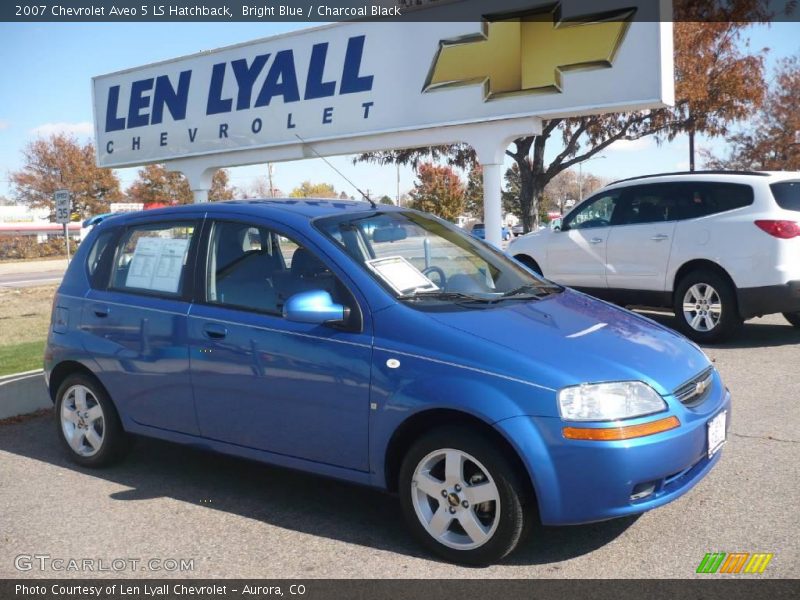 Bright Blue / Charcoal Black 2007 Chevrolet Aveo 5 LS Hatchback