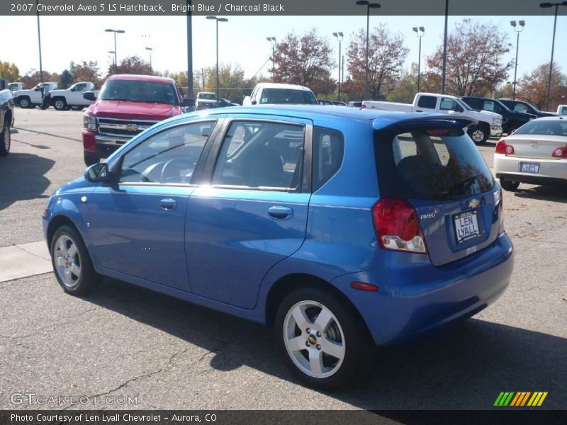 Bright Blue / Charcoal Black 2007 Chevrolet Aveo 5 LS Hatchback