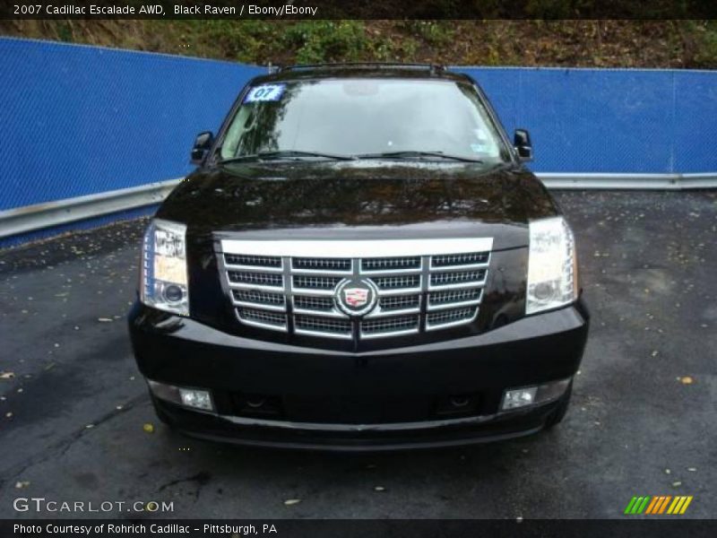 Black Raven / Ebony/Ebony 2007 Cadillac Escalade AWD