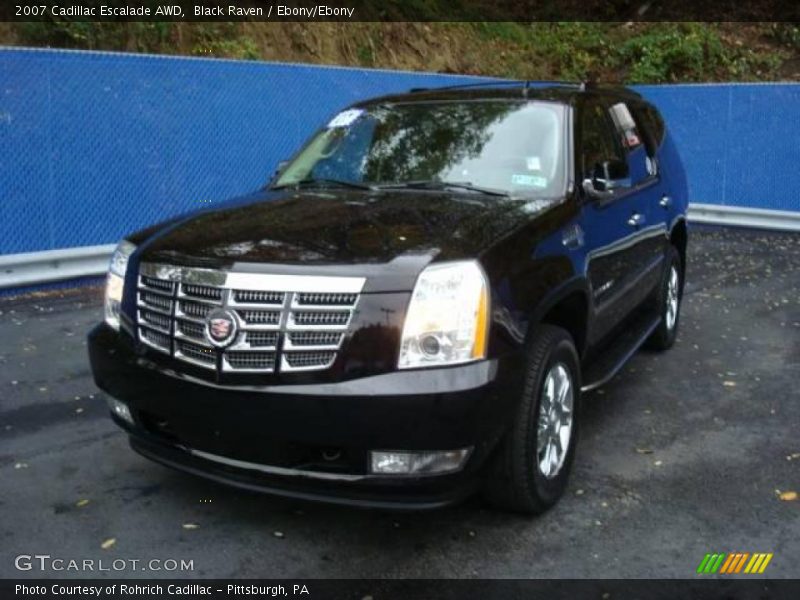 Black Raven / Ebony/Ebony 2007 Cadillac Escalade AWD