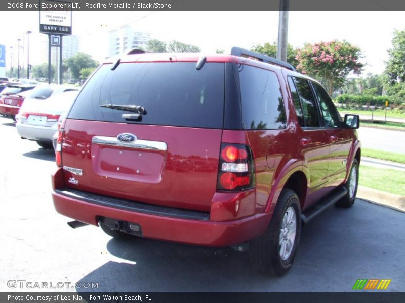Redfire Metallic / Black/Stone 2008 Ford Explorer XLT