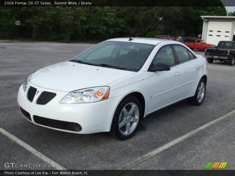 Summit White / Ebony 2009 Pontiac G6 GT Sedan