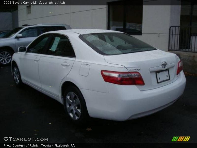 Super White / Ash 2008 Toyota Camry LE