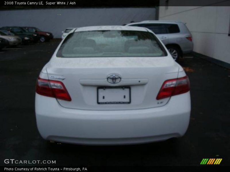 Super White / Ash 2008 Toyota Camry LE