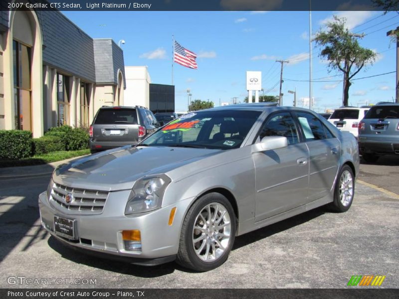 Light Platinum / Ebony 2007 Cadillac CTS Sedan