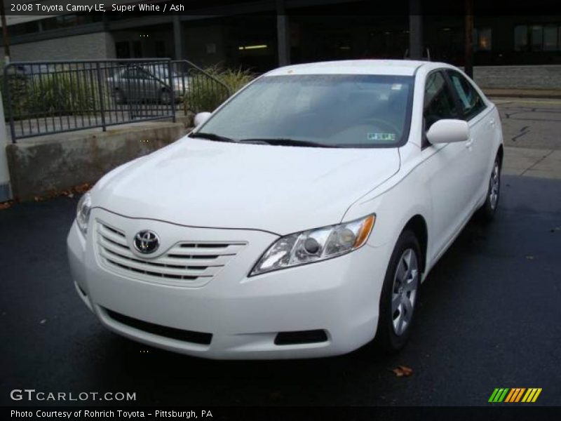 Super White / Ash 2008 Toyota Camry LE