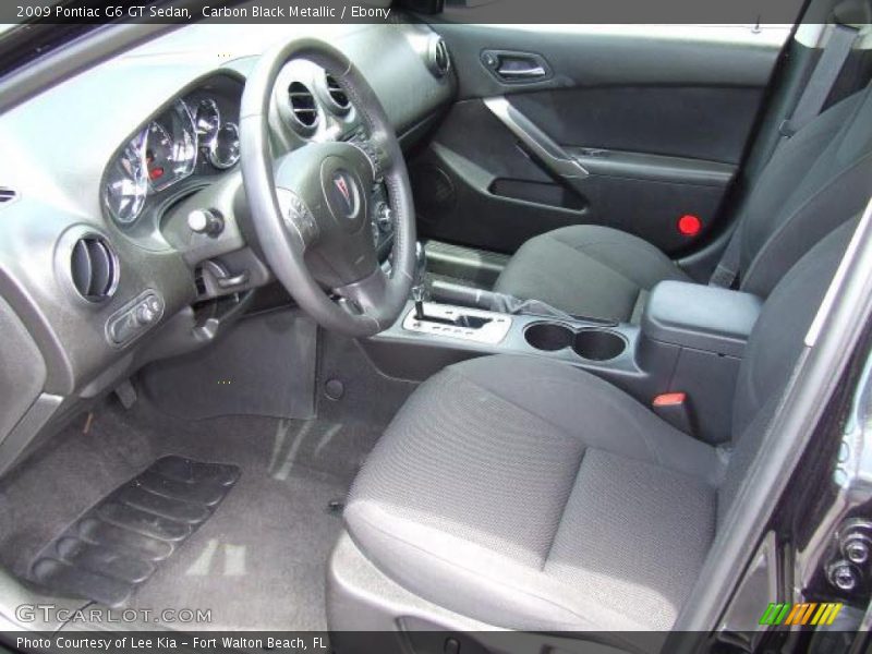 Carbon Black Metallic / Ebony 2009 Pontiac G6 GT Sedan
