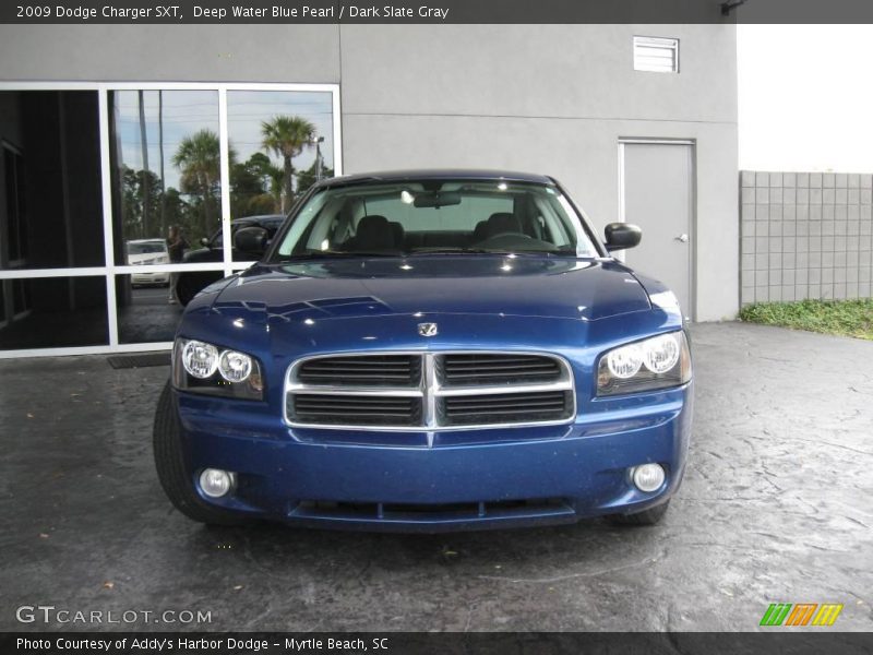 Deep Water Blue Pearl / Dark Slate Gray 2009 Dodge Charger SXT
