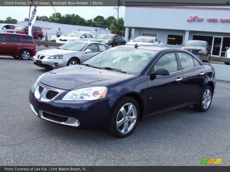 Midnight Blue Metallic / Ebony 2009 Pontiac G6 V6 Sedan