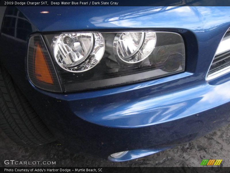 Deep Water Blue Pearl / Dark Slate Gray 2009 Dodge Charger SXT
