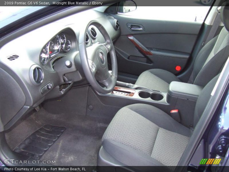 Midnight Blue Metallic / Ebony 2009 Pontiac G6 V6 Sedan