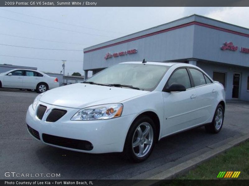 Summit White / Ebony 2009 Pontiac G6 V6 Sedan