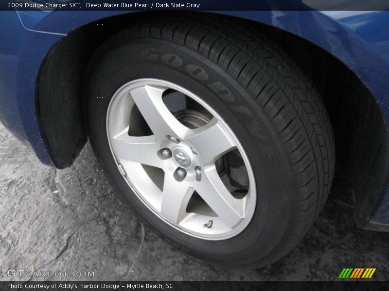 Deep Water Blue Pearl / Dark Slate Gray 2009 Dodge Charger SXT