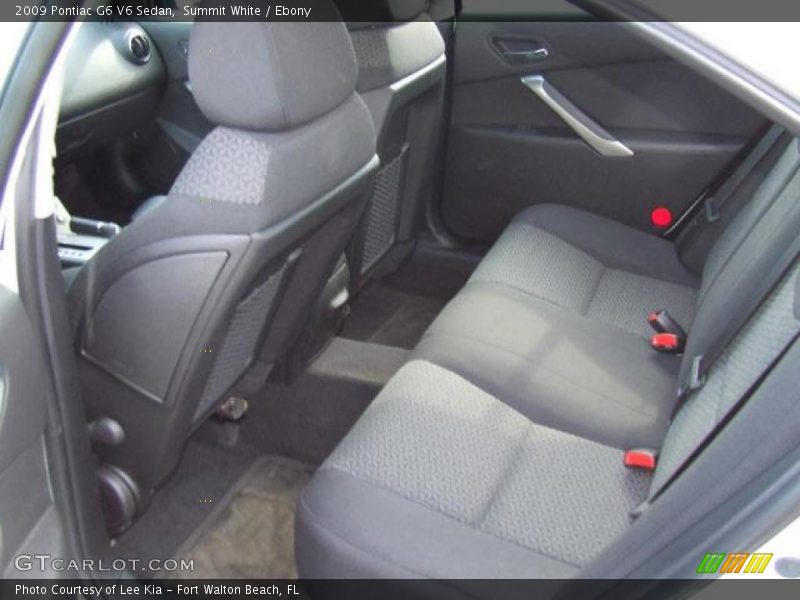Summit White / Ebony 2009 Pontiac G6 V6 Sedan