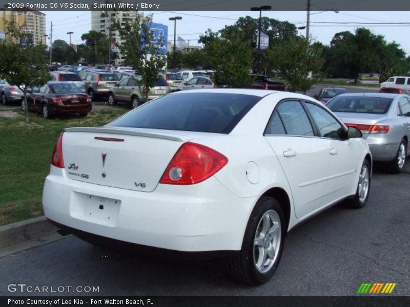 Summit White / Ebony 2009 Pontiac G6 V6 Sedan