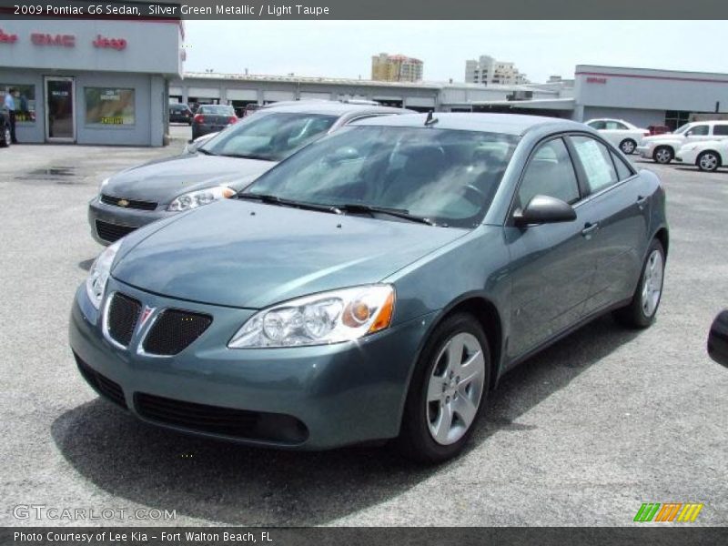 Silver Green Metallic / Light Taupe 2009 Pontiac G6 Sedan