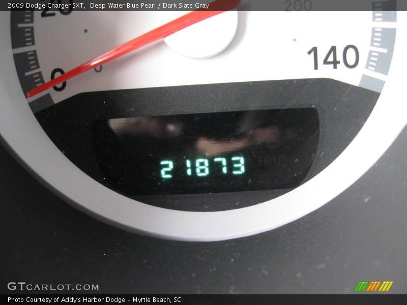 Deep Water Blue Pearl / Dark Slate Gray 2009 Dodge Charger SXT