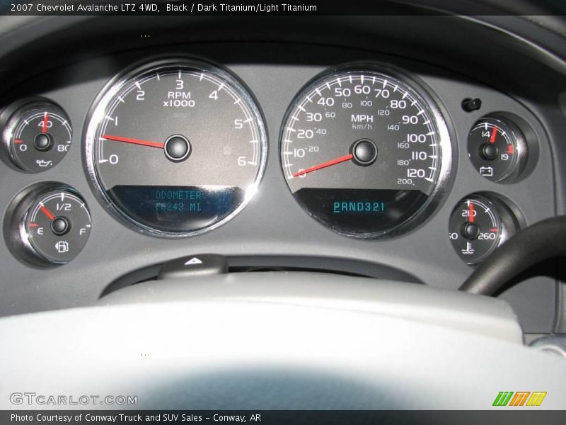 Black / Dark Titanium/Light Titanium 2007 Chevrolet Avalanche LTZ 4WD