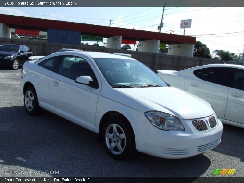 Summit White / Ebony 2009 Pontiac G5