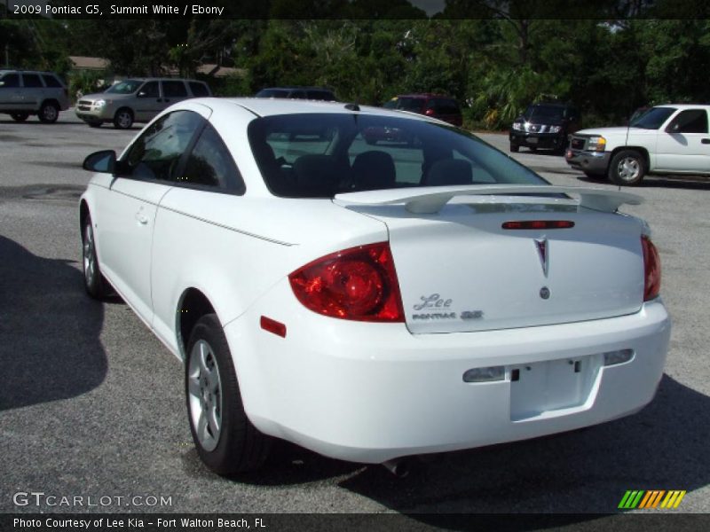 Summit White / Ebony 2009 Pontiac G5
