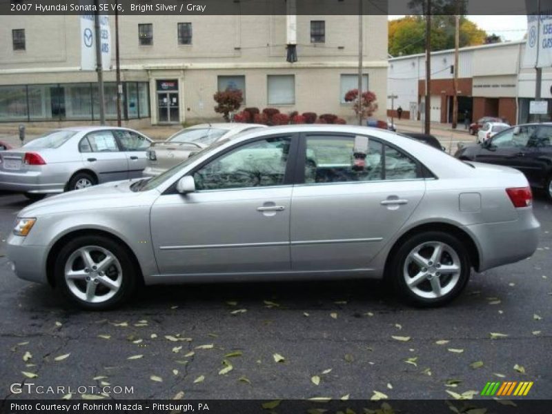 Bright Silver / Gray 2007 Hyundai Sonata SE V6