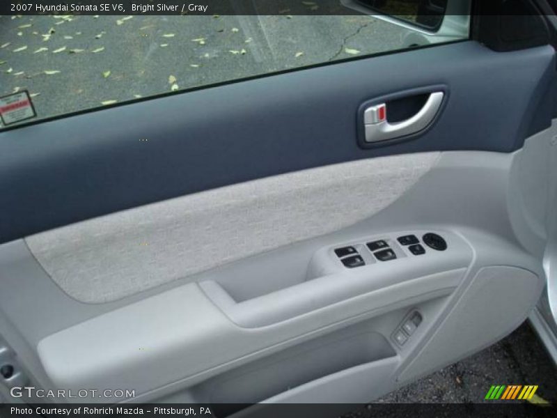 Bright Silver / Gray 2007 Hyundai Sonata SE V6