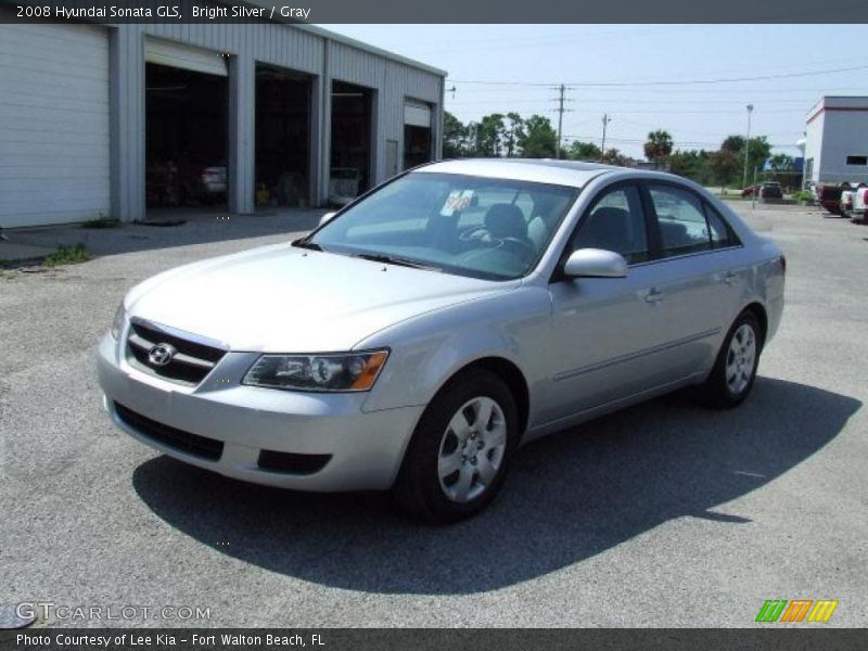 Bright Silver / Gray 2008 Hyundai Sonata GLS