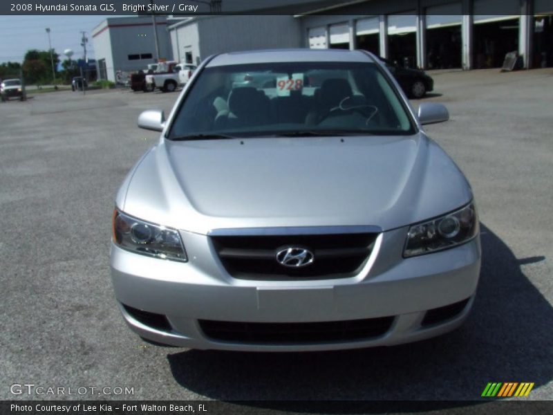 Bright Silver / Gray 2008 Hyundai Sonata GLS