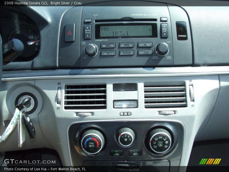 Bright Silver / Gray 2008 Hyundai Sonata GLS