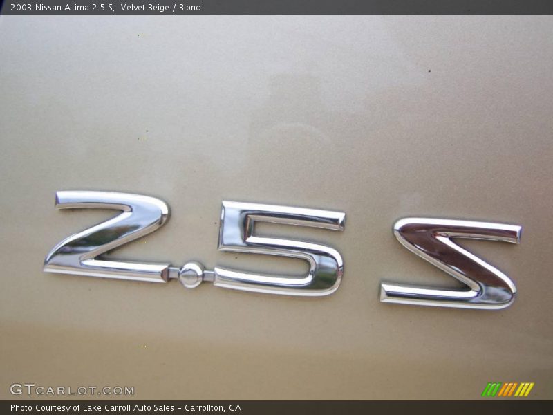 Velvet Beige / Blond 2003 Nissan Altima 2.5 S