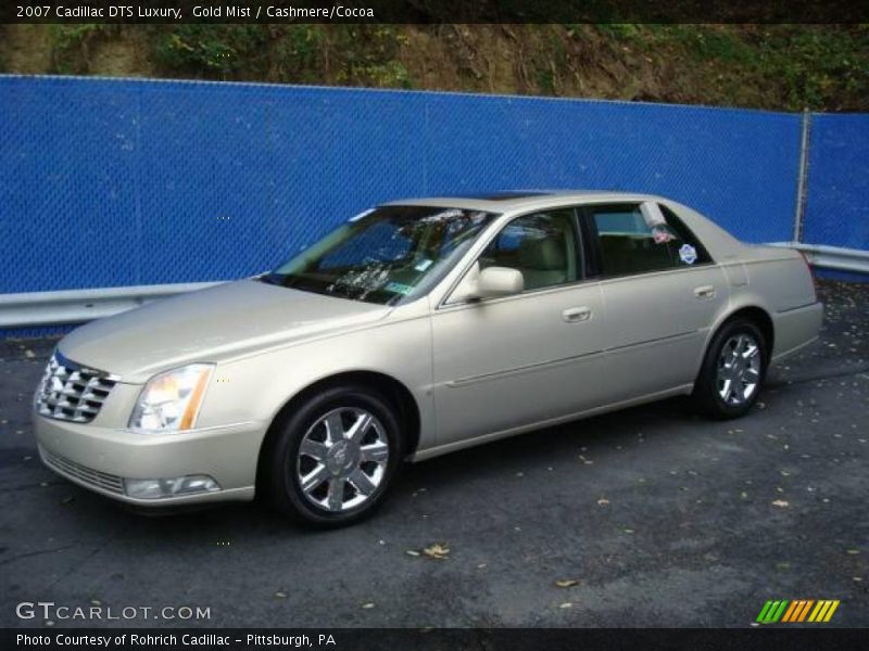 Gold Mist / Cashmere/Cocoa 2007 Cadillac DTS Luxury