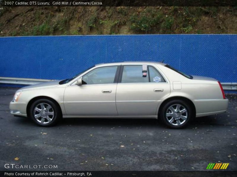 Gold Mist / Cashmere/Cocoa 2007 Cadillac DTS Luxury