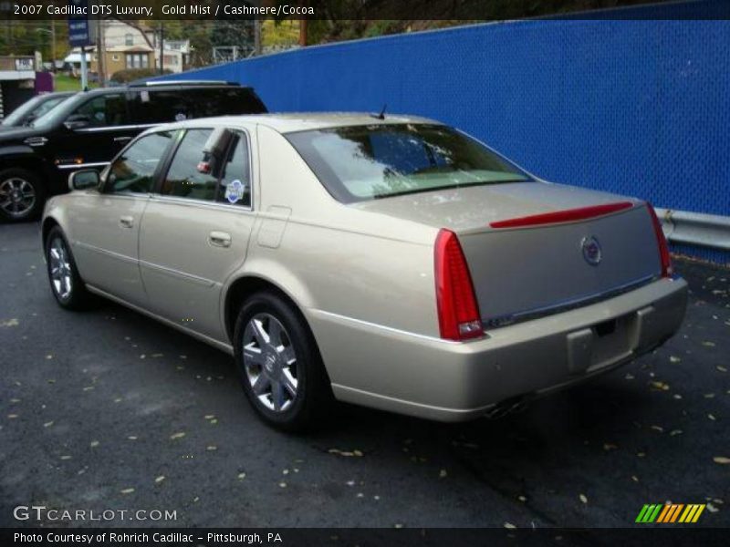 Gold Mist / Cashmere/Cocoa 2007 Cadillac DTS Luxury