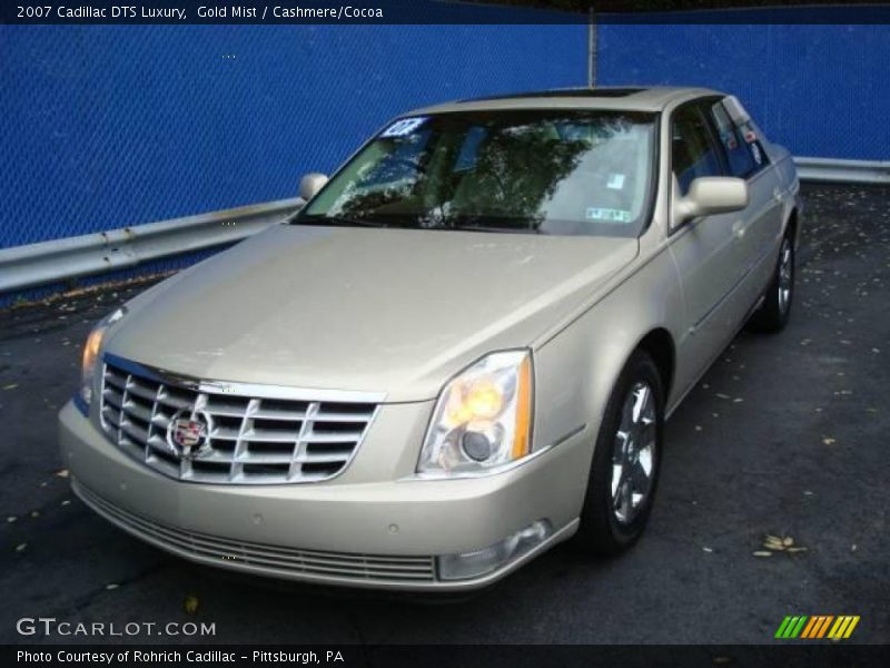 Gold Mist / Cashmere/Cocoa 2007 Cadillac DTS Luxury